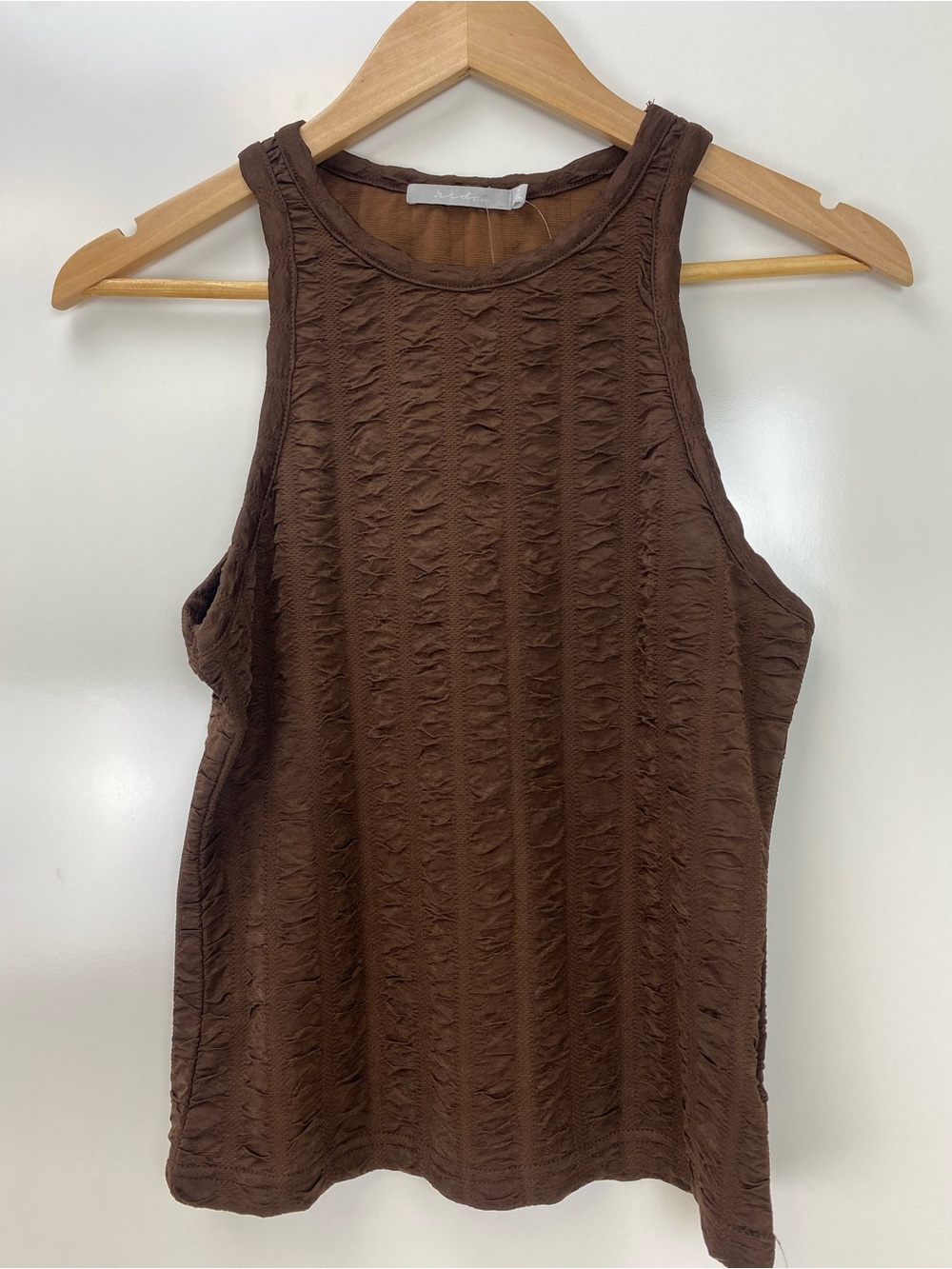Red by BKE Textured Brown Sleeveless Tank Top